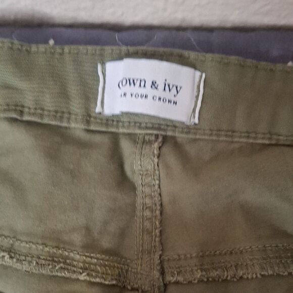 Crown & Ivy Olive High Rise Skinny Green Women's Pants size 22W - Picture 3 of 8